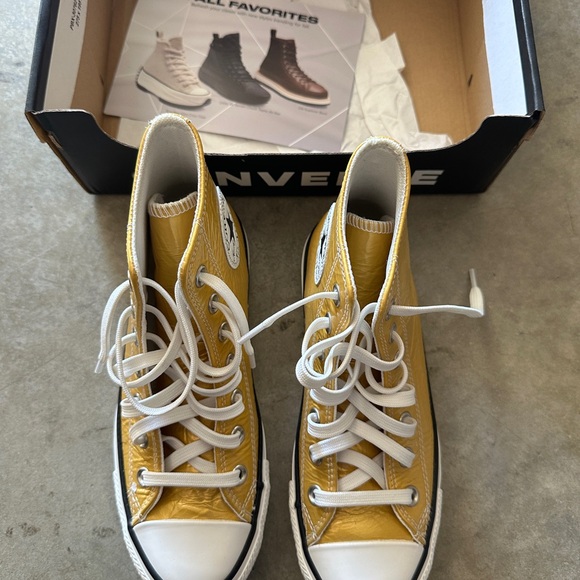 Converse Mustard High-Top Sneakers - Picture 1 of 4